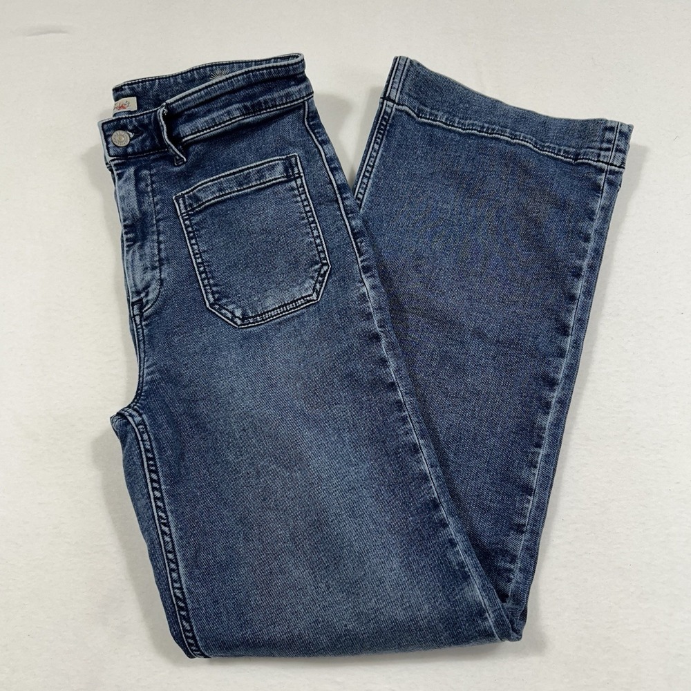 Faherty Stretch Terry Patch Pocket Denim Jeans Riverton Indigo Size 31
